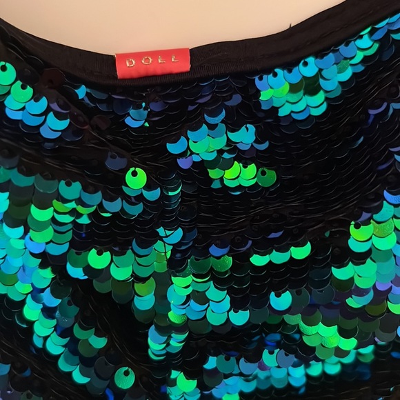 Doll midnight mermaid bikini large top and medium bottoms - Picture 5 of 5